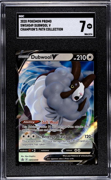 2020 Pokemon #SWSH049 Dubwool V Champion's Path Collection SGC 7