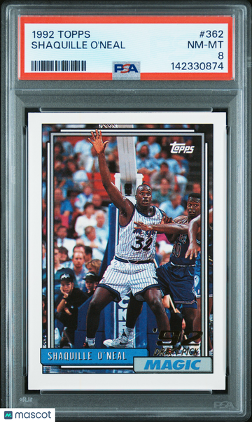 1992 Topps Shaquille O'Neal #362 PSA 8