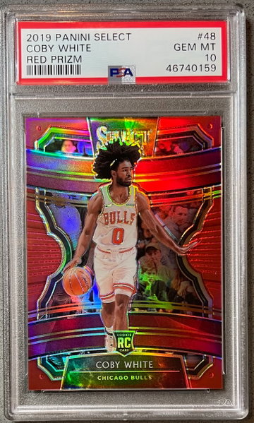 2019-20 Select Coby White /199 Red PSA 10
