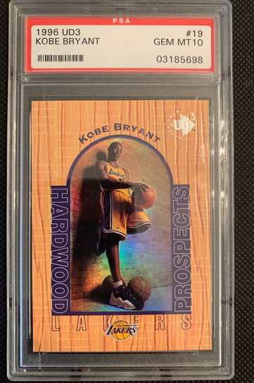 1996 Upper Deck UD3 Kobe Bryant PSA 10 RC rookie 