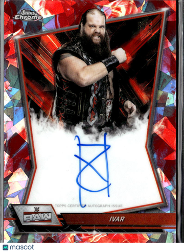 2026 Topps Chrome WWE Ivar #RBA-IVA Red Mosaic