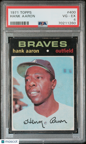 1971 Topps Hank Aaron #400 PSA 4