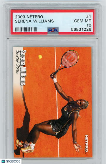 2003 Netpro Serena Williams #1 PSA 10