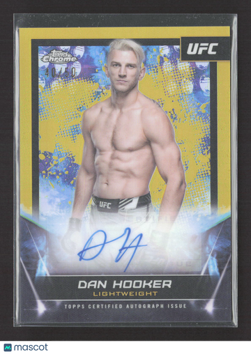 2024 Topps Chrome UFC Dan Hooker #FNA-DHO Gold /50