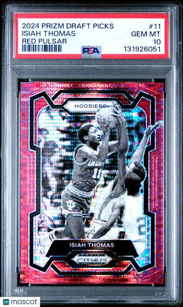 2024 Panini Prizm Draft Picks Isiah Thomas #11 Red Pulsar PSA 10