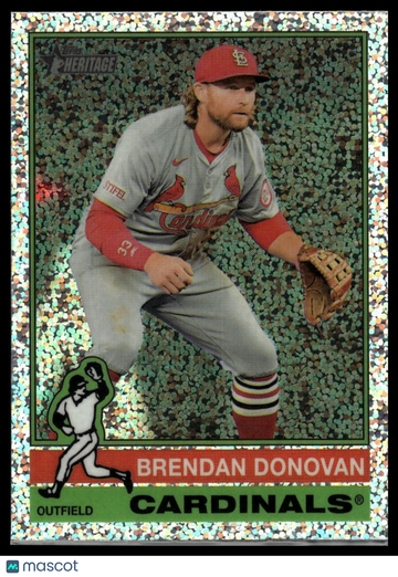 2025 Topps Heritage Brendan Donovan #225 Chrome Silver Sparkle Refractor