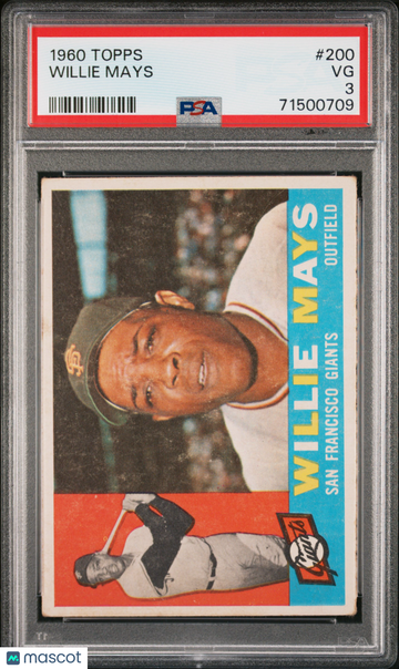 1960 Topps Willie Mays #200 PSA 3