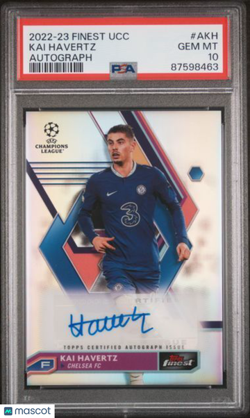 2022-23 Topps Finest UEFA Club Competitions Autographs Kai Havertz #AKH PSA 10