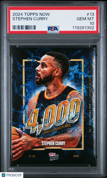 2024 Topps Now Stephen Curry #13 PSA 10
