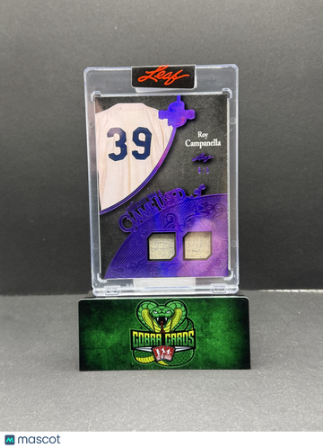 2025 Leaf Spectacular Game Used Roy Campanella #WU-22 Purple /8 Game Used Memorabilia