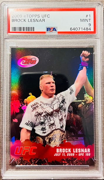 2009 eTopps Brock Lesnar PSA 9 /999