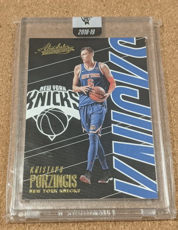 2018-19 Absolute 🏀 Kristaps Porzingis Encased Uncirculated #54 Knicks Wizards