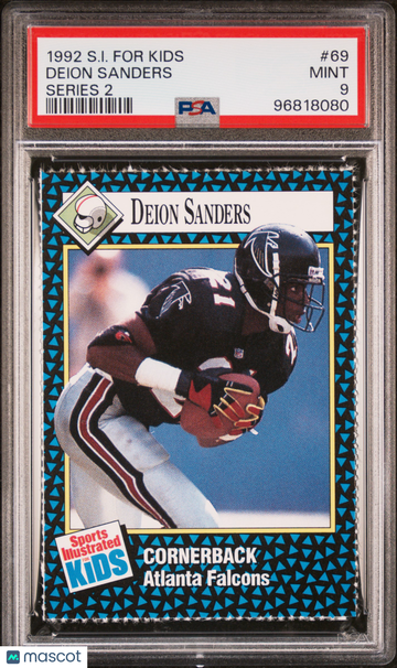 1992 S.I. For Kids Series 2 Deion Sanders #69 PSA 9
