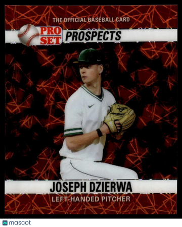 2026 Pro Set Metal - 1990 Pro Set Base Mini Lazer Orange Joseph Dzierwa #90M-101 SN