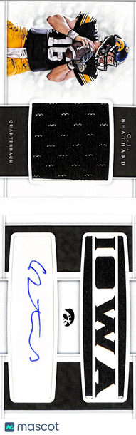 2017 Panini National Treasures Collegiate C.J. Beathard #32 Autograph Memorabilia