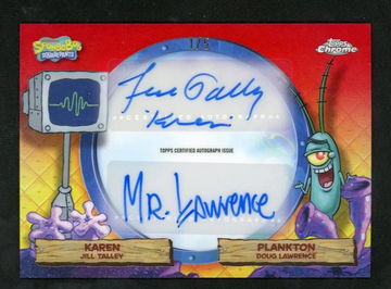 2025 Topps Chrome 1/5 Jill Talley Doug Lawrence A Bikini Bottom Dual VIP /5 VG Auto