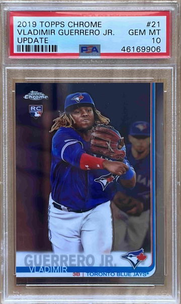 2019 TOPPS CHROME UPDATE VLADIMIR GUERRERO JR. RC #21 PSA 10