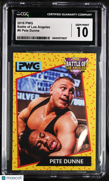 2016 PWG Pete Dunne #6 Battle of Los Angeles CGC 10