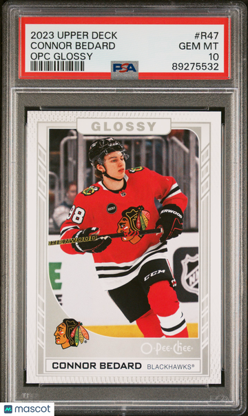 2023 Upper Deck O-Pee-Chee Glossy Connor Bedard #R47 PSA 10