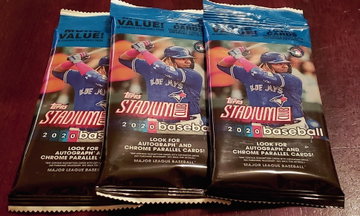 3 Pack Lot 2020 Topps Stadium