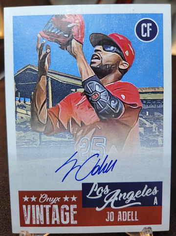 2019 Onyx Vintage Jo Adell Blue Auto /200 Los Angeles Angels