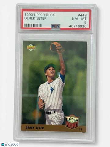 1993 Upper Deck Derek Jeter #449 [Base] Rookie PSA 8