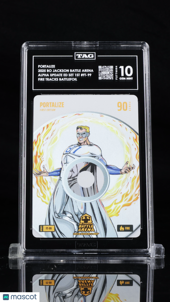 2025 Bo Jackson Battle Arena Portalize #FT-99 Fire Tracks Battlefoil TAG 10