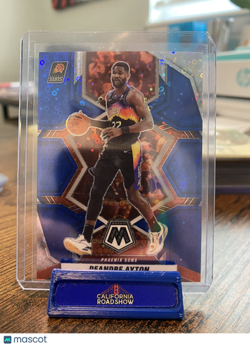 2021 Panini Mosaic Deandre Ayton #134 Blue Prizm