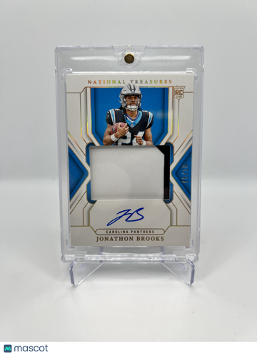 2024 NATIONAL TREASURES JONATHON BROOKS GOLD ROOKIE PATCH AUTO /10 RC RPA