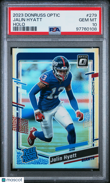 2023 Panini Donruss Optic Jalin Hyatt #279 Holo PSA 10