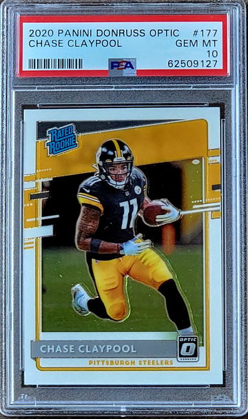 2020 CHASE CLAYPOOL Panini Donruss Optic PSA 10 Rookie RC #177