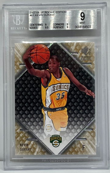 2007 SP Rookie Edition Kevin Durant BGS 9