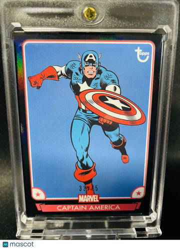 2026 Topps Marvel Rainbow Foil Captain America Serial #33/75 Card #1 Trading Card