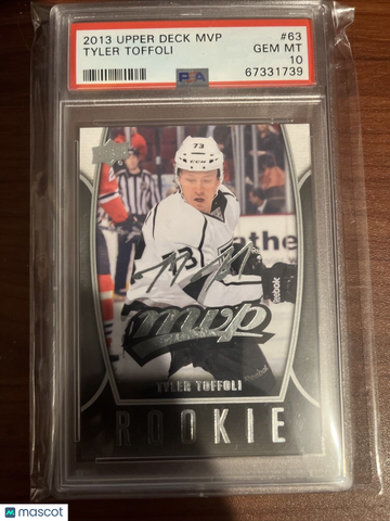 2013-14 Upper Deck - MVP Tyler Toffoli #63 [None] Rookie PSA 10