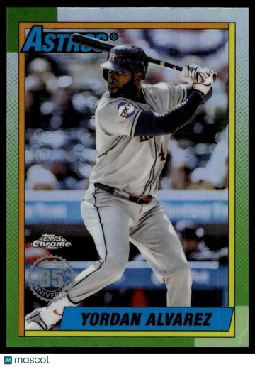 2025 Topps Chrome Update Yordan Alvarez #90CU-7 1990 Topps Chrome