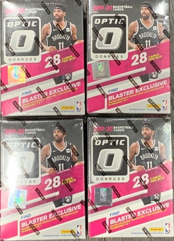 (4) 2019-20 Optic Basketball Blaster Boxes
