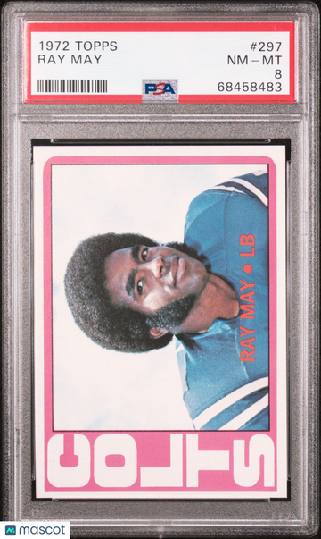 1972 Topps Ray May #297 PSA 8