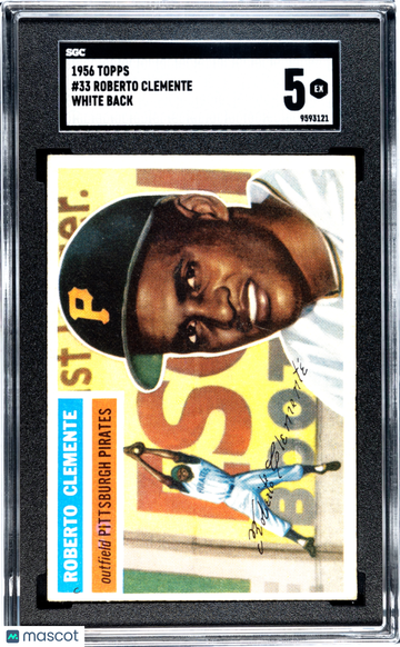 1956 Topps Roberto Clemente #33 White Back SGC 5