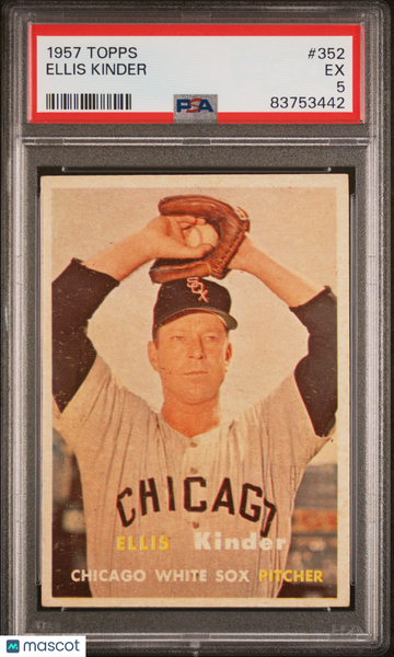 1957 Topps Ellis Kinder #352 PSA 5