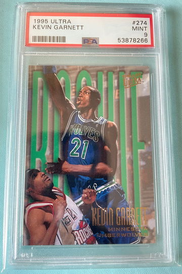 1995 Ultra Kevin Garnett Rookie Card PSA 9