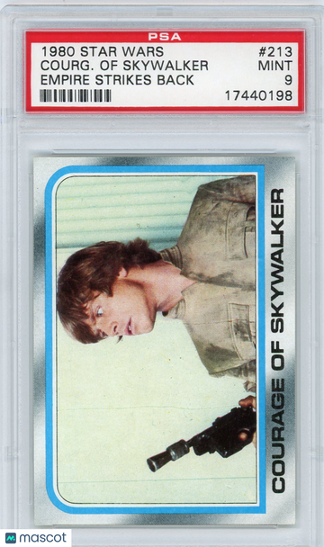 1980 Star Wars Empire Strikes Back Courage Of Skywalker #213 PSA 9