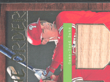 2001 Topps Summer School Heart of the Order Pat Burrell Scott Rolen Bob Abreu #HTO-ARB Game-Used Bat Game-Worn Uniform