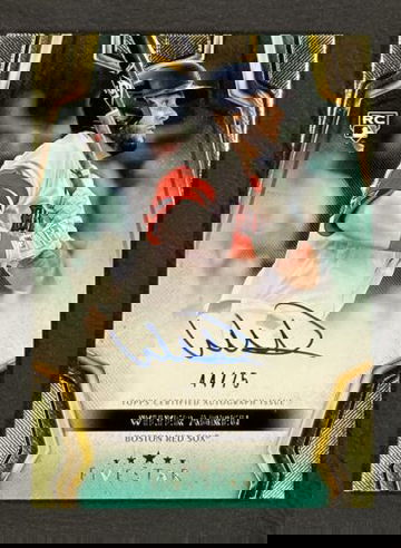 2024 Topps Five Star WILYER ABREU RC AUTO #/75 AQUA Parallel Boston Red Sox