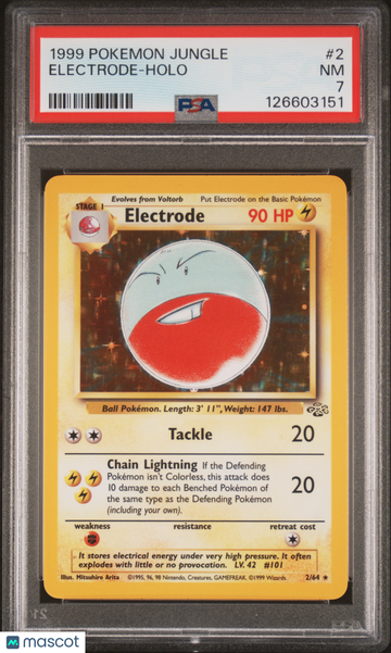 1999 Pokemon Jungle Electrode Holo PSA 7 #2