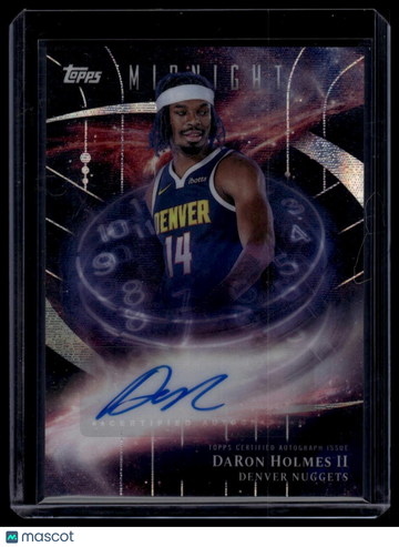 2025-26 Topps Midnight DaRon Holmes II #SM-DH Stroke of Midnight Autographs AU