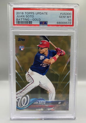 2018 Topps Update Juan Soto Gold US300 PSA 10