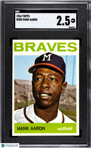 1964 Topps Hank Aaron #300 SGC 2.5