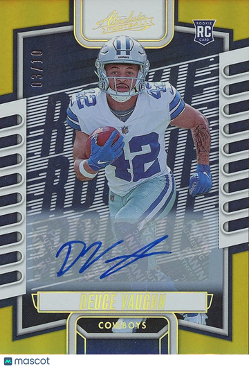 2023 Deuce Vaughn Gold Rookie Panini Authentic