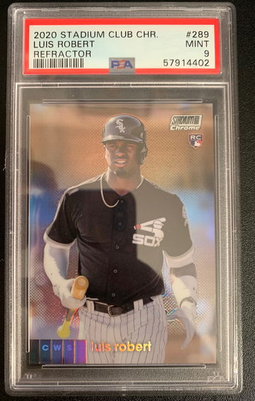2020 Stadium Club Chrome Refractor Luis Robert PSA 9