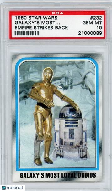 1980 Star Wars Empire Strikes Back Galaxy's Most.. . #232 PSA 10